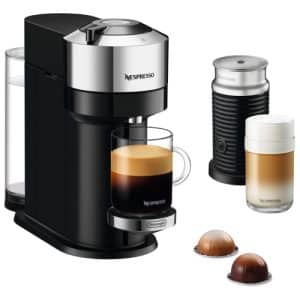 NESPRESSO Vertuo Next Delux kaffemaskine fra De’Longhi – Pure Chrome