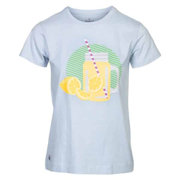 Queenz - Tween pige t-shirt - Lyseblå - Str. 170