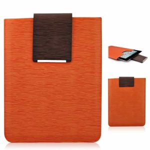 Simpelt design super slim læder taske – Orange