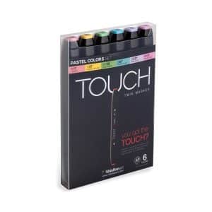 Touch Twin Marker – sæt m/6 populære pas…
