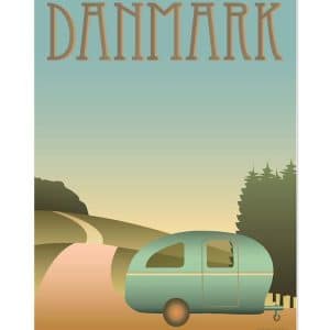 Vissevasse Plakat – 50×70 – Danmark – Camping – OneSize – Vissevasse Plakat