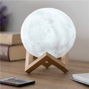 3D Måneformet Lampe Til Hjemmet – 15 cm