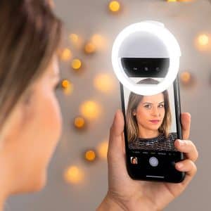 Genopladeligt Selfie Ringlys til smartphones