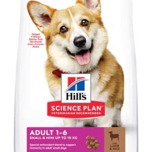 Hills Science Plan Hills tørfoder til voksne små hunde på 1 til 6 år med lam og ris