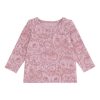 Badebluse Baby Bella T-shirt - Mauve Shadows AOP Owl Lavender