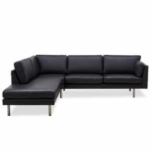 Copenhagen sofa m. open-end i læder