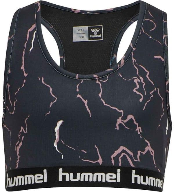 Hummel Sports Top - hmlMimmi - Sort/Rosa - 4 år (104) - Hummel Undertøj