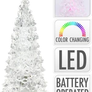 Juletræ akryl LED 17 cm