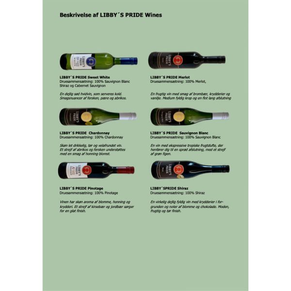 LIBBYÂ´S PRIDE Wines - Sampak m. 6 vine