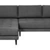 Leone Chaiselong Sofa, Antracit, Vendbar