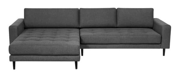 Leone Chaiselong Sofa, Antracit, Vendbar