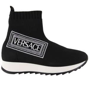 Versace støvler – Sort m. Logo – 33 – Versace Støvler
