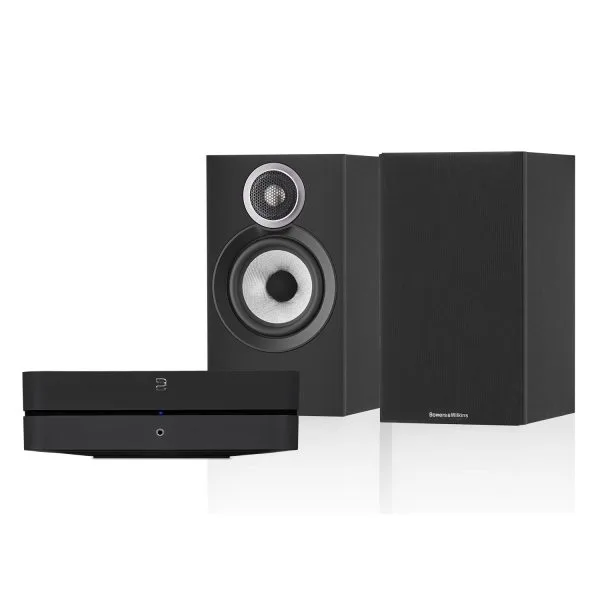 Bluesound POWERNODE N330 + Bowers & Wilkins 607 S3 Stereosystem til TV