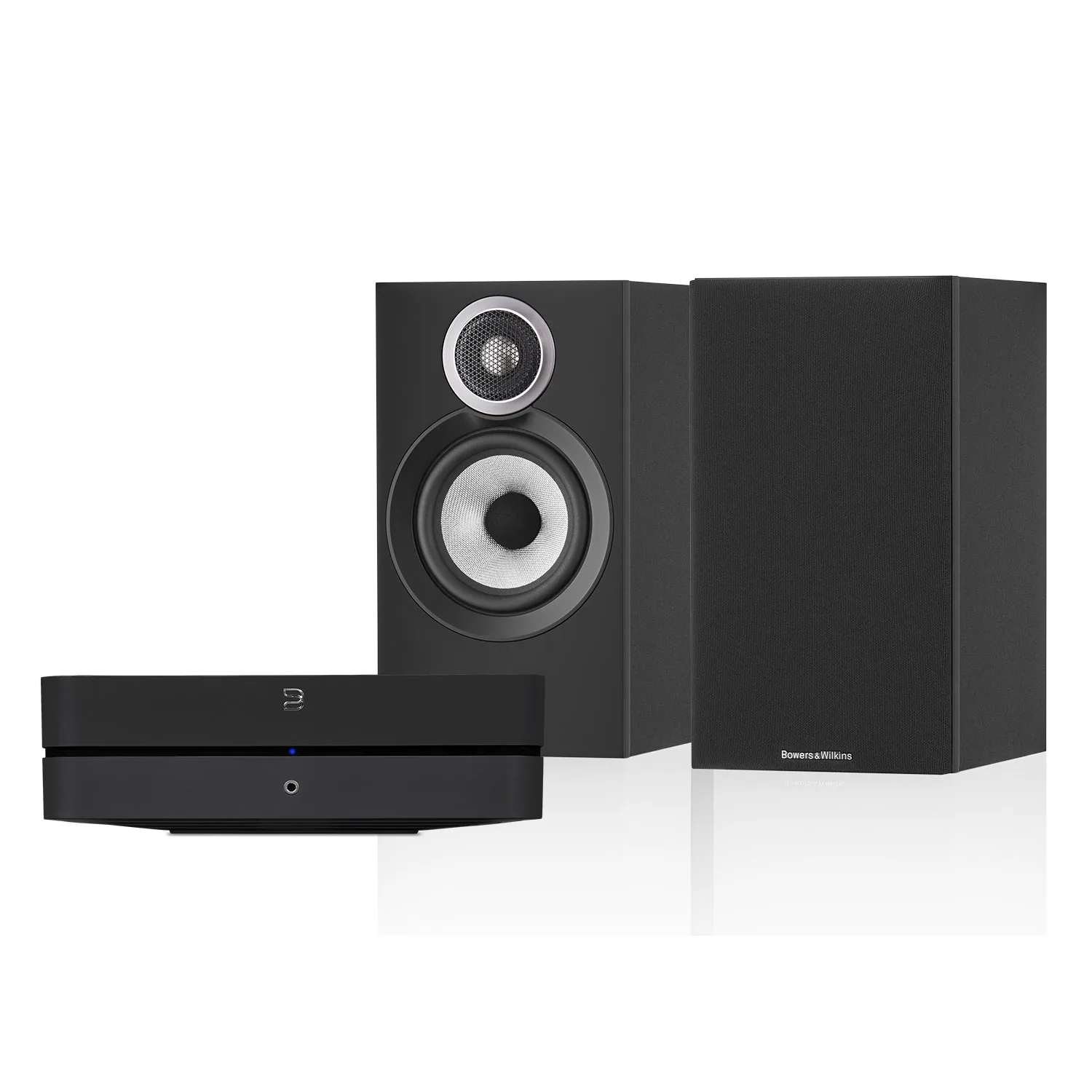 Bluesound POWERNODE N330 + Bowers & Wilkins 607 S3 Stereosystem til TV