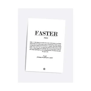 DIALÆGT/CITATPLAKAT Faster Definitions