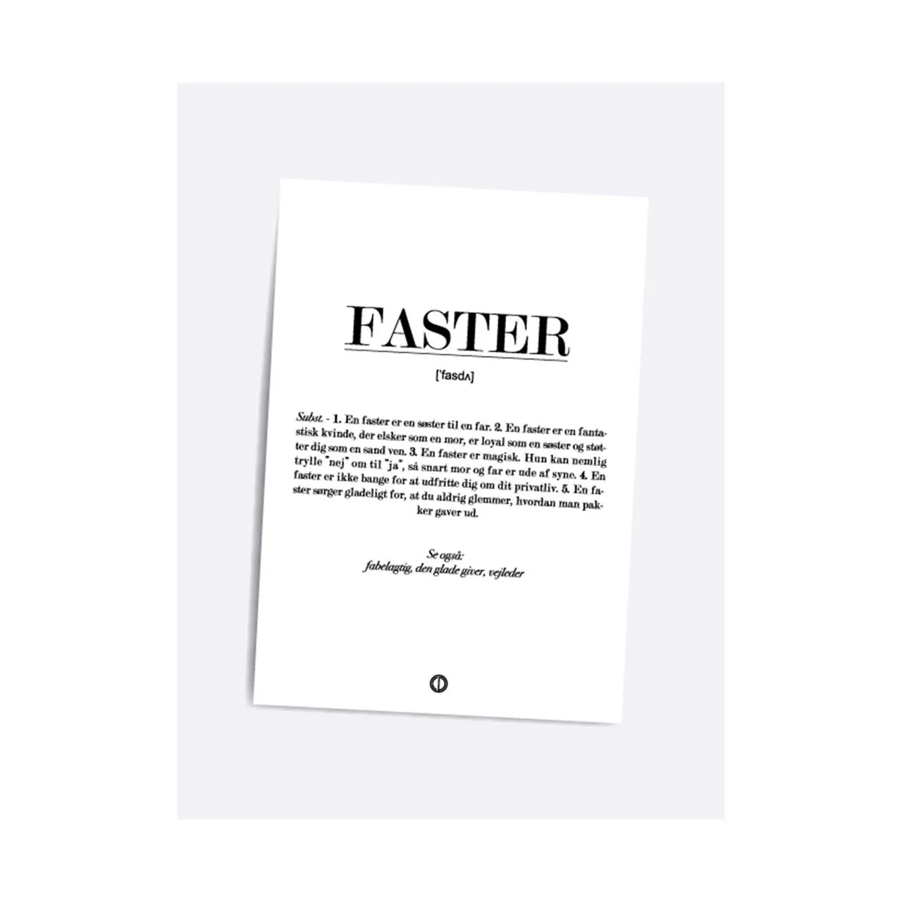 DIALÆGT/CITATPLAKAT Faster Definitions