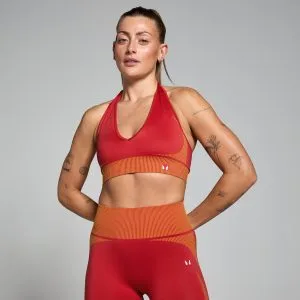 MP Tempo Two Toned Seamless Sports Bra til kvinder – Copper – L