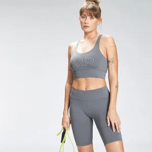 MP Women’s Repeat Mark Graphic Training Sports Bra – Carbon – XS