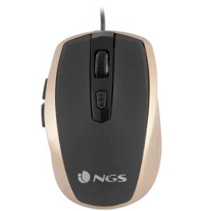NGS Tick Gold USB Optical Mouse – Guld & Sort