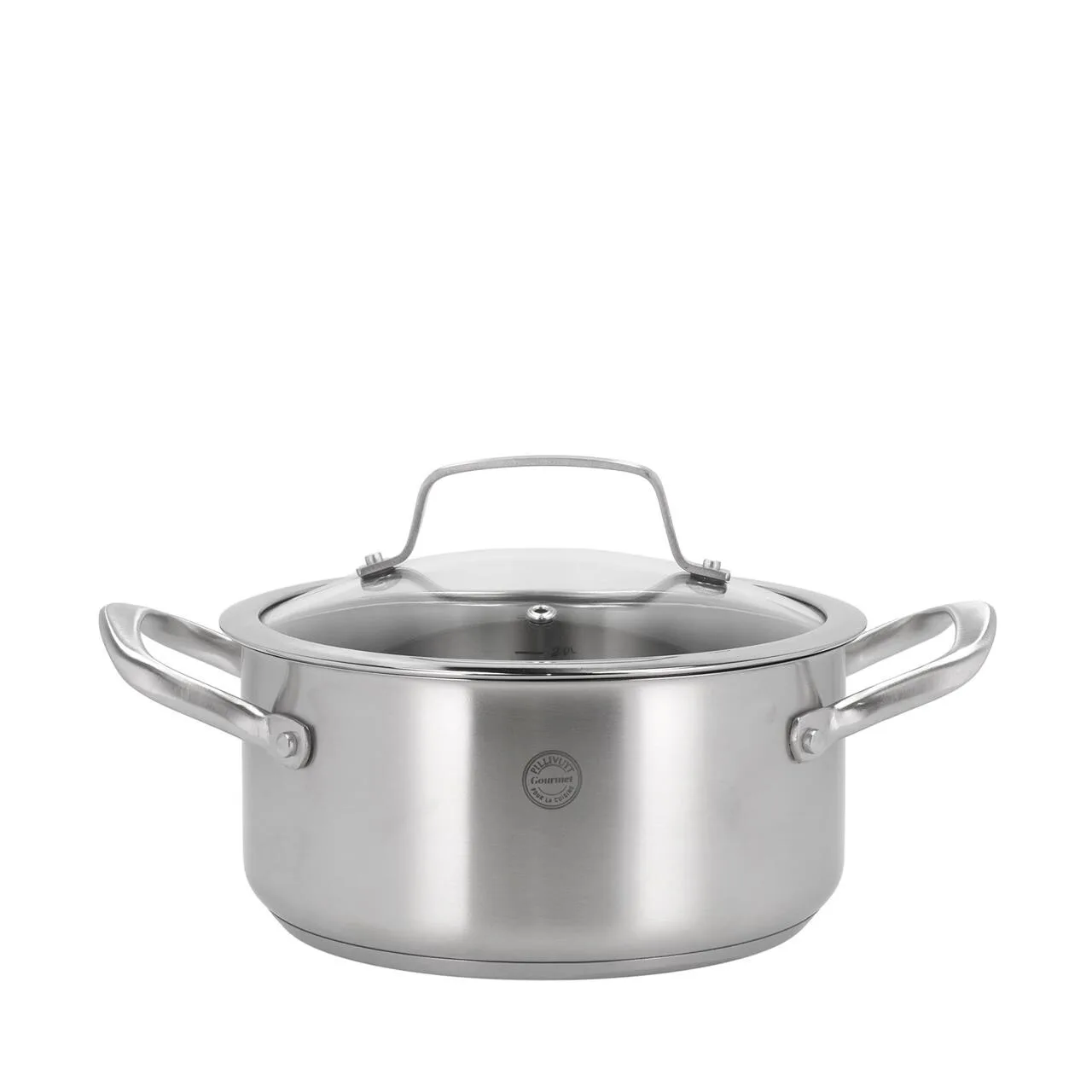 PILLIVUYT GOURMET Roya gryde m/glaslåg 3 L