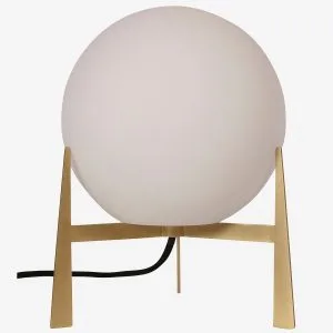 PR Home – Bordlampe Milla Guldfarvet 28 cm – Transparent – Bordlamper – – Homeroom