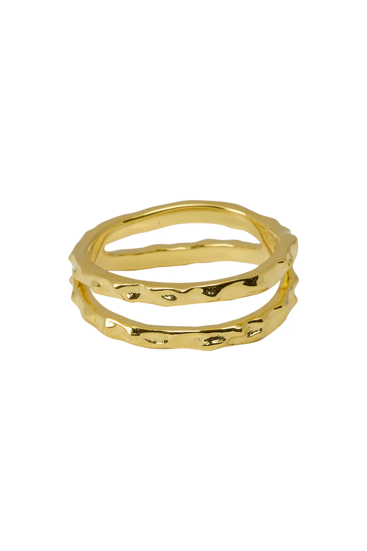 SILKE RENÉE SRBlurry double ring (GULD 6)
