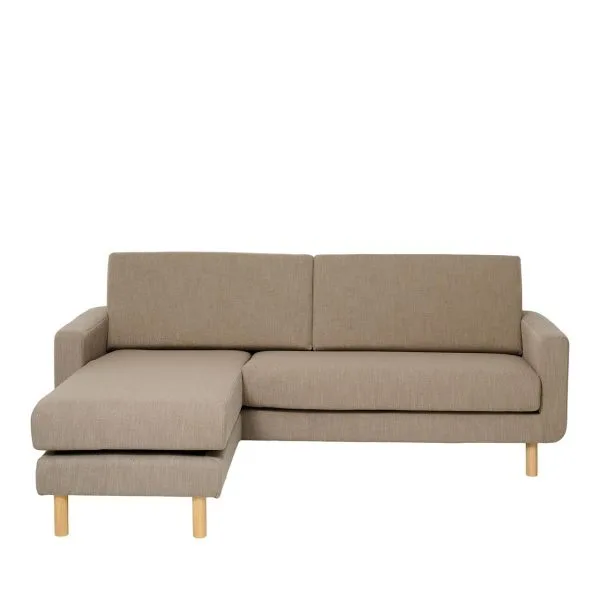 STAPLETON chaiselong sofa højre - og venstrevendt 2. sortering (LYS BRUN ONESIZE)