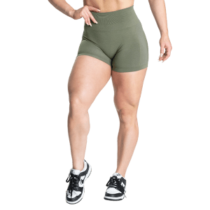 Scrunch Shorts, Washed Green