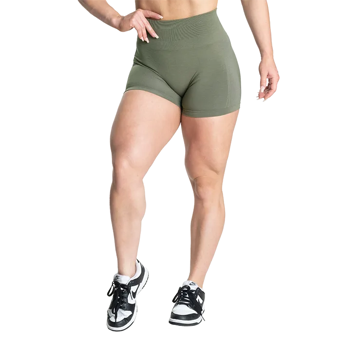 Scrunch Shorts, Washed Green