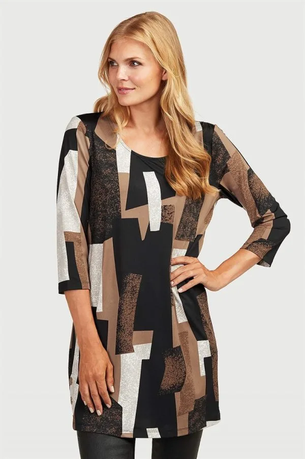 Stilrigtig jerseytunika Jasminette