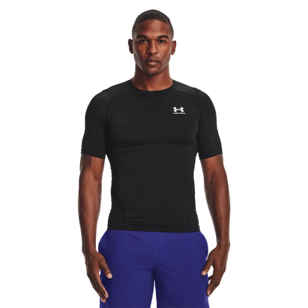 UA HG Armour Comp SS, Black