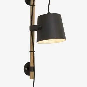 Aneta Lighting – Væglampe ESPRESSO – Sort – Væglamper – – Homeroom