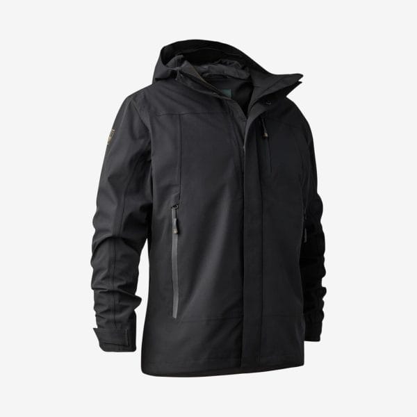 Deerhunter - Sarek Shell jakke med hætte (Sort) - 2XL