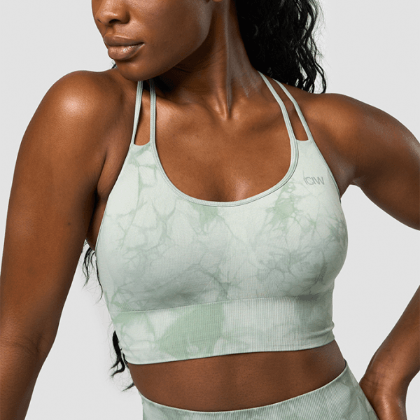 Define Seamless Tie Dye Sport-BH Grøn