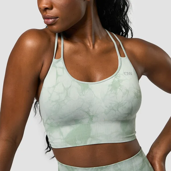 Define Seamless Tie Dye Sport-BH Grøn
