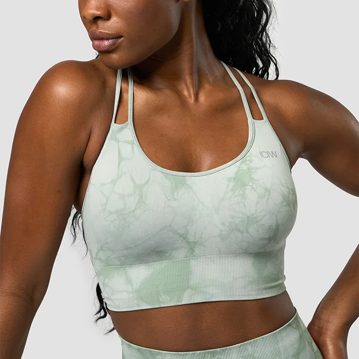Define Seamless Tie Dye Sport-BH Grøn