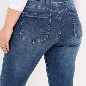 Elastisk jegging med høj elastisk talje