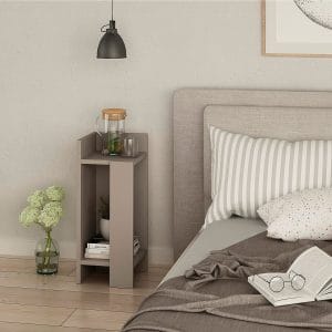 Homitis – Sengebord Elos left – Grå – Sengeborde – – Homeroom