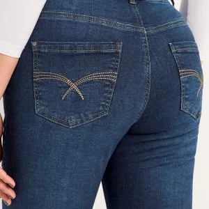 Jeans med elastik i siderne
