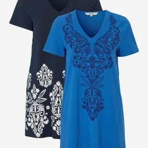 Kortærmet jerseytunika Bigitta 2-pack