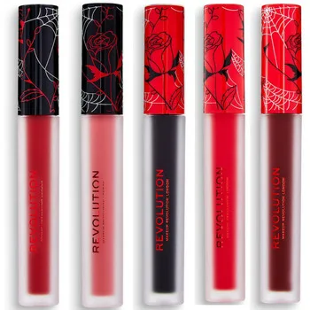 Læbestift Makeup Revolution Set of 5 Vinyl Liquid Lipsticks - Nightmare / Bewitched