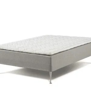 Lama First Boxmadras 140×200 incl Top – Fast / Grå