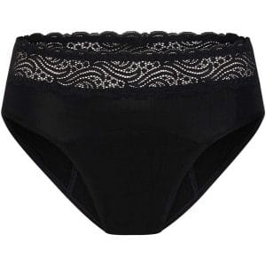 Modibodi Sensual Hi Waist Bikini Heavy-Overnight Black 26 XXXXXXL