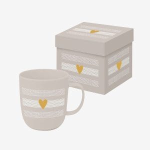Paperproducts Design – Krus Heart of Gold Matt 35 cl – Beige – Kopper & krus – – Homeroom