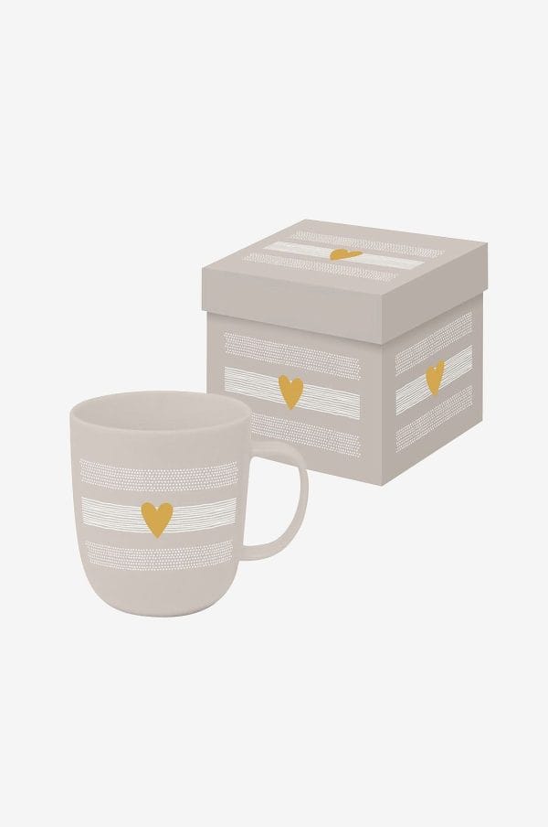 Paperproducts Design - Krus Heart of Gold Matt 35 cl - Beige - Kopper & krus - - Homeroom