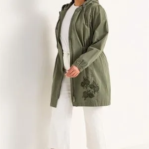 Parka med broderi Emmy