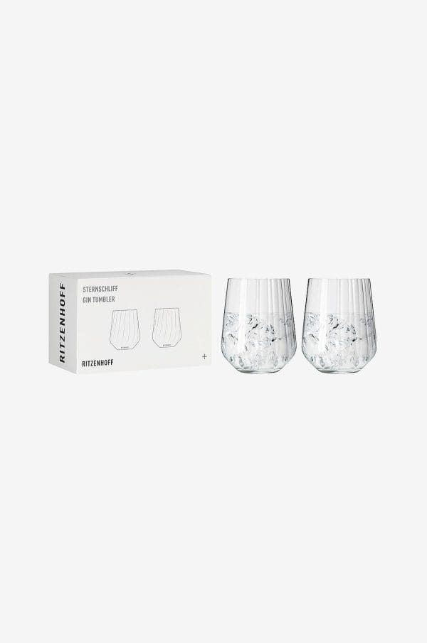 Ritzenhoff - Gin & Tonicglas Sternschliff 2-pak - Transparent - Drinksglas & shotglas - - Homeroom