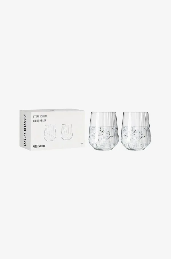 Ritzenhoff - Gin & Tonicglas Sternschliff 2-pak - Transparent - Drinksglas & shotglas - - Homeroom