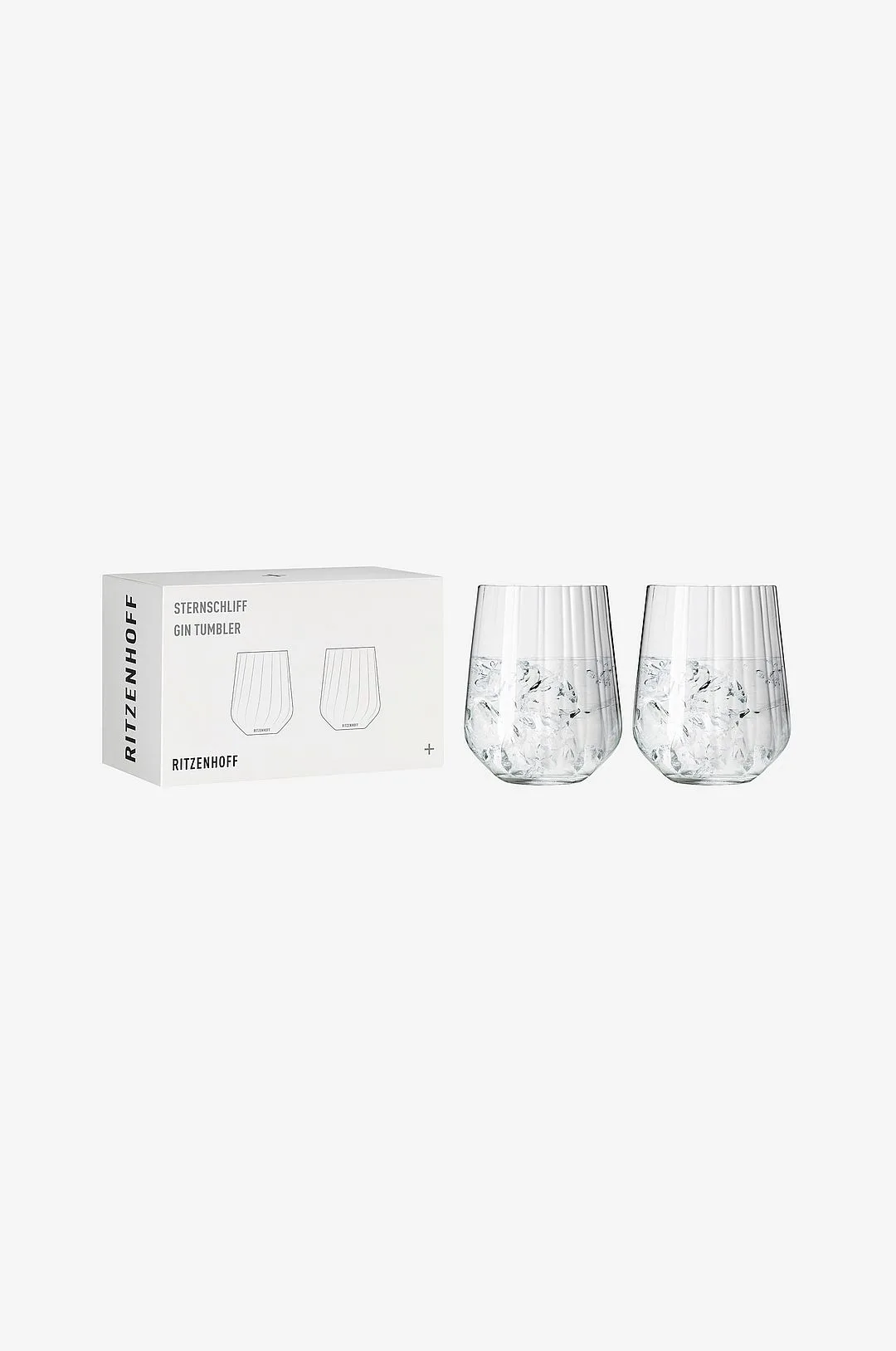 Ritzenhoff - Gin & Tonicglas Sternschliff 2-pak - Transparent - Drinksglas & shotglas - - Homeroom