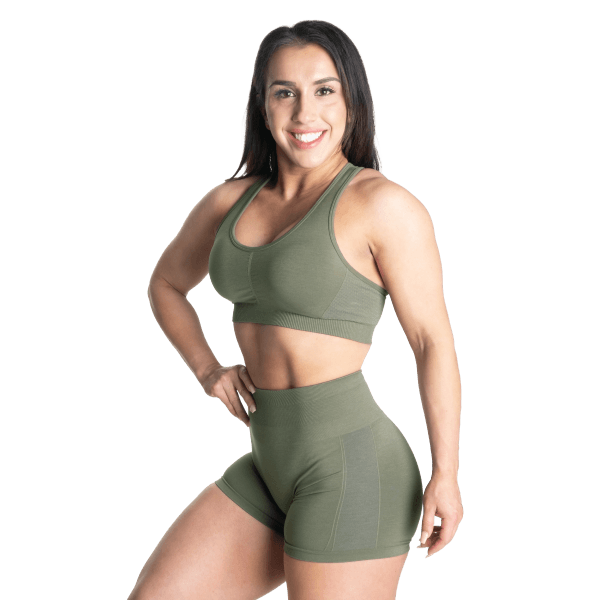 Scrunch Sports Bra, Washed Green